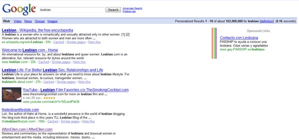 Google se pone lesbicanario