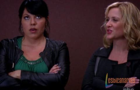 Callie y Arizona en el elevador