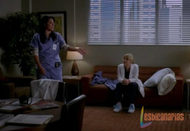 Callie y Arizona hablando 