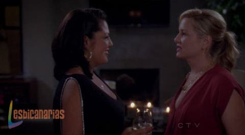 Callie y Arizona en la fiesta