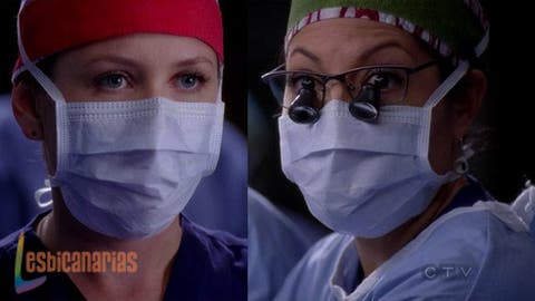 Callie y Arizona en el quirófano