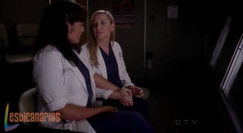 Callie y Arizona trabajando