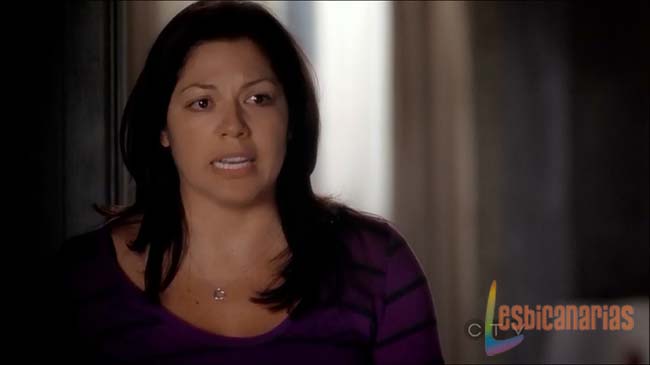 Callie gritándole a Arizona