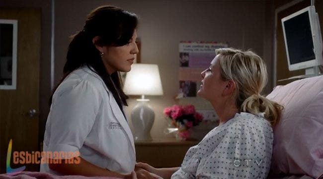 Callie y Arizona felices en el hospital