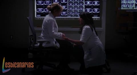 Callie ayudando a Arizona