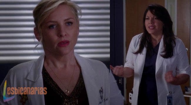 Callie y Arizona discutiendo