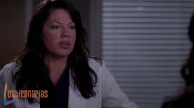 Callie hablando con Owen y April