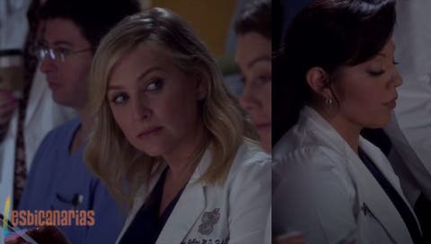 Callie y Arizona en anatomía de grey