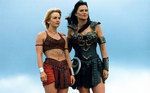 Momentos románticos entre Xena y Gabrielle