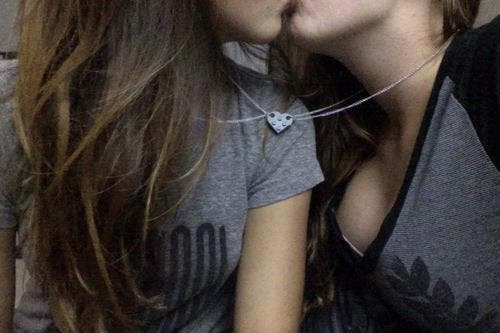 lesbian kiss