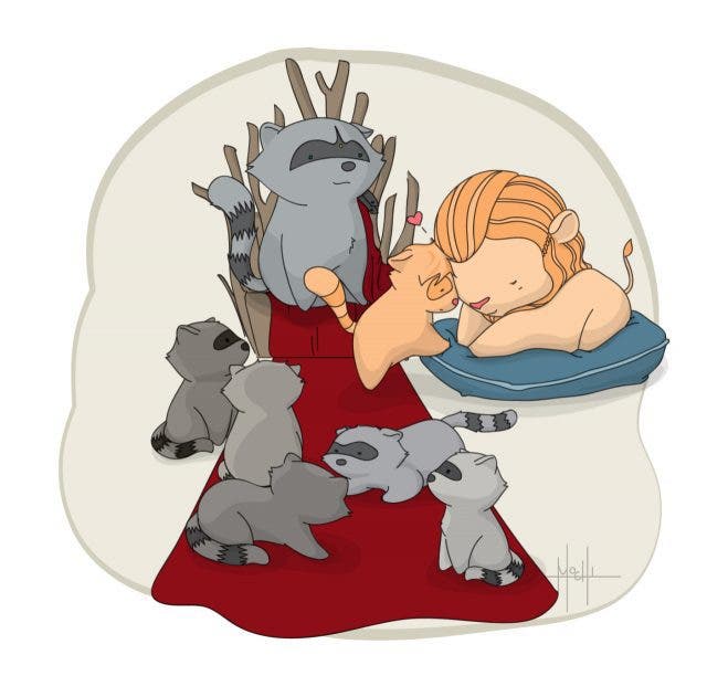 Lexacoon, Lion Clarke & Nightbloods. Vía immochiball.tumblr.com