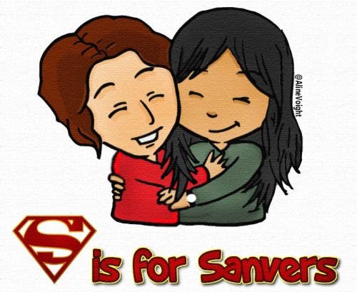 "S" es por Sanvers (Vía alinevoight.tumblr.com)