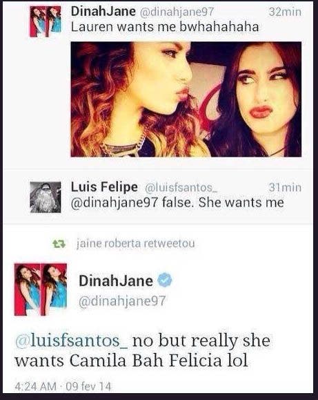 Dinah comentando Camren