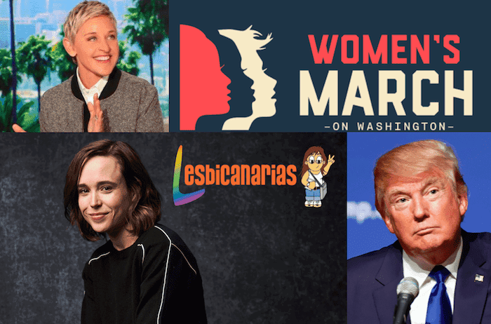 Trump presidente, Ellen Page escuchando y Ellen DeGeneres comunicando