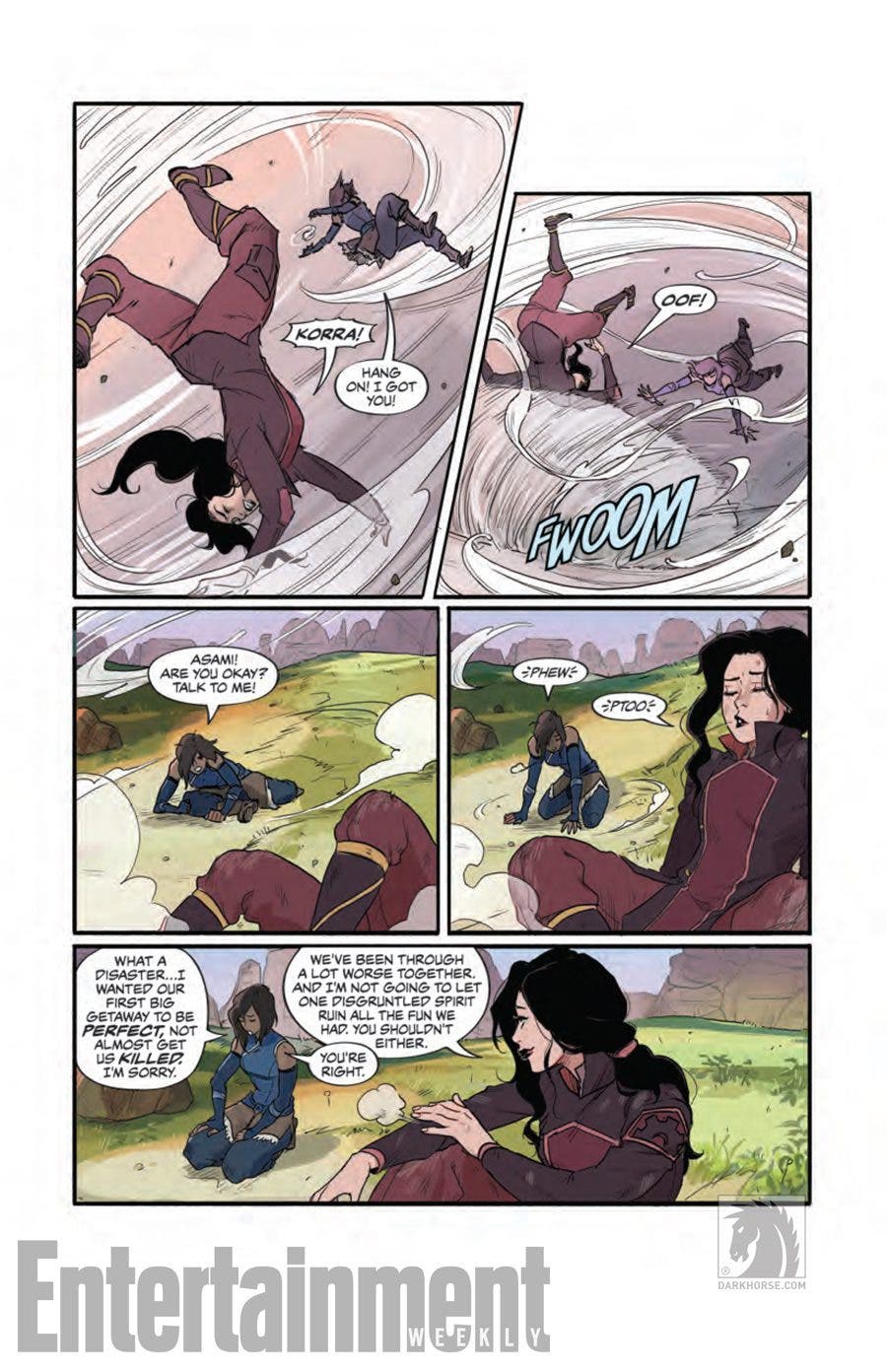 Cómic de Korra y Asami