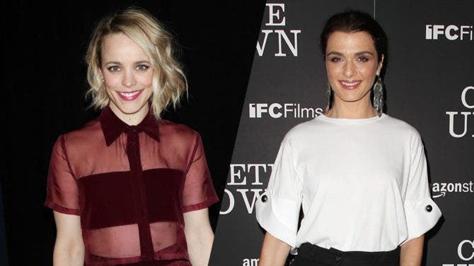 Rachel Weisz y Rachel McAdams serán lesbianas en Disobedience