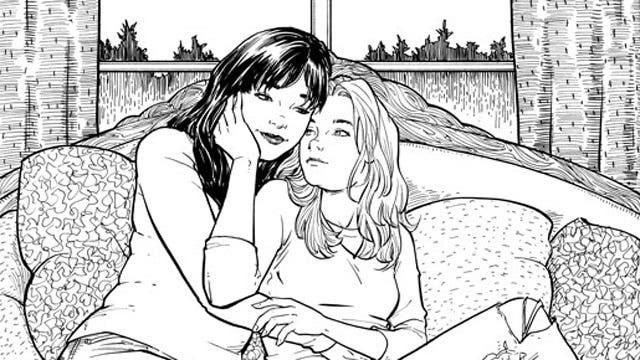 Katchoo y Francine en Strangers in Paradise