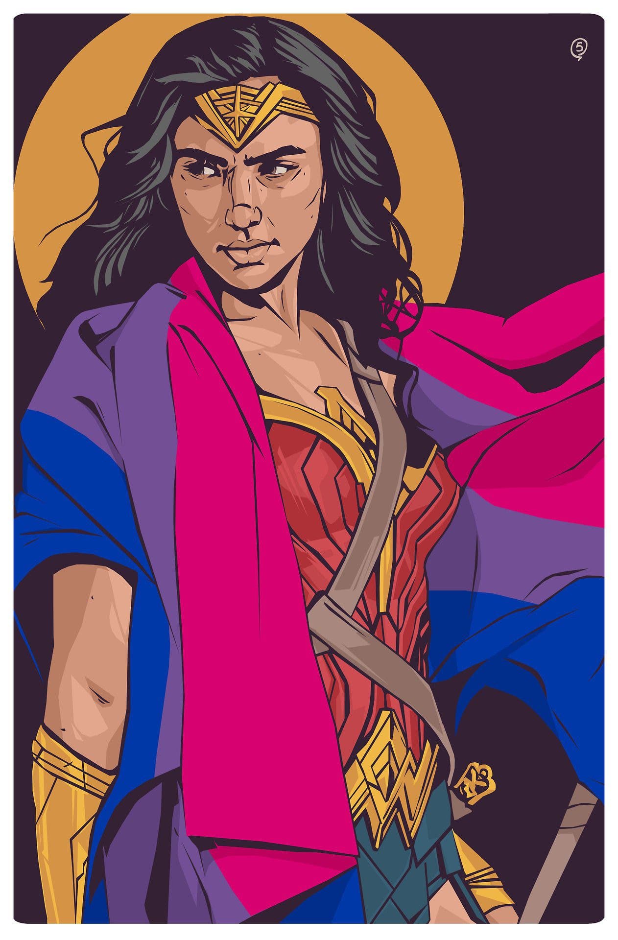 bi wonderwoman fanart