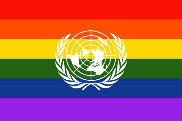 ONU LGBT Bandera