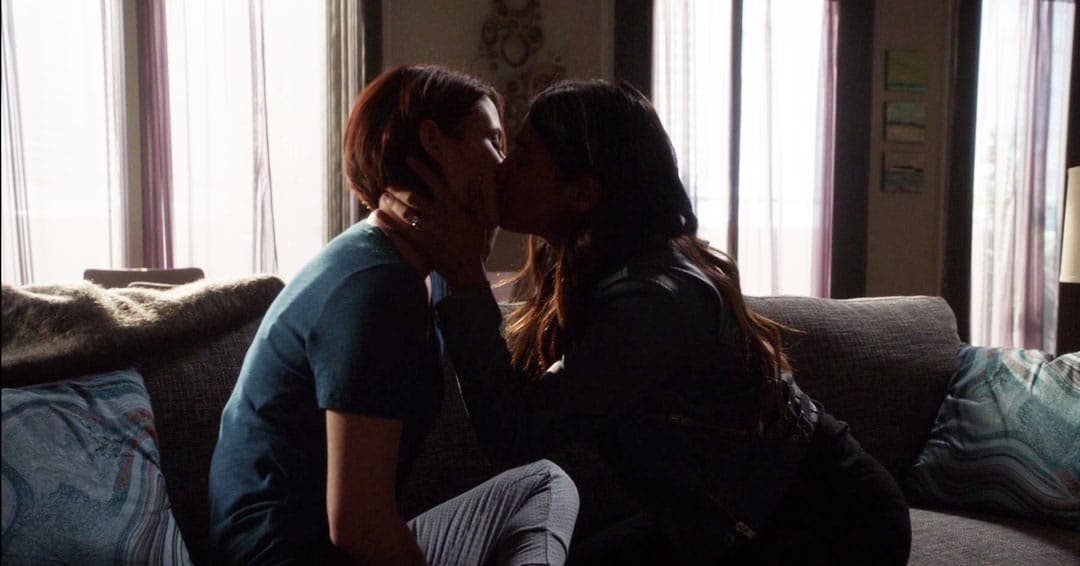 beso entre Sanvers