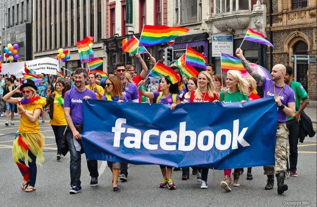 Facebook gay pride