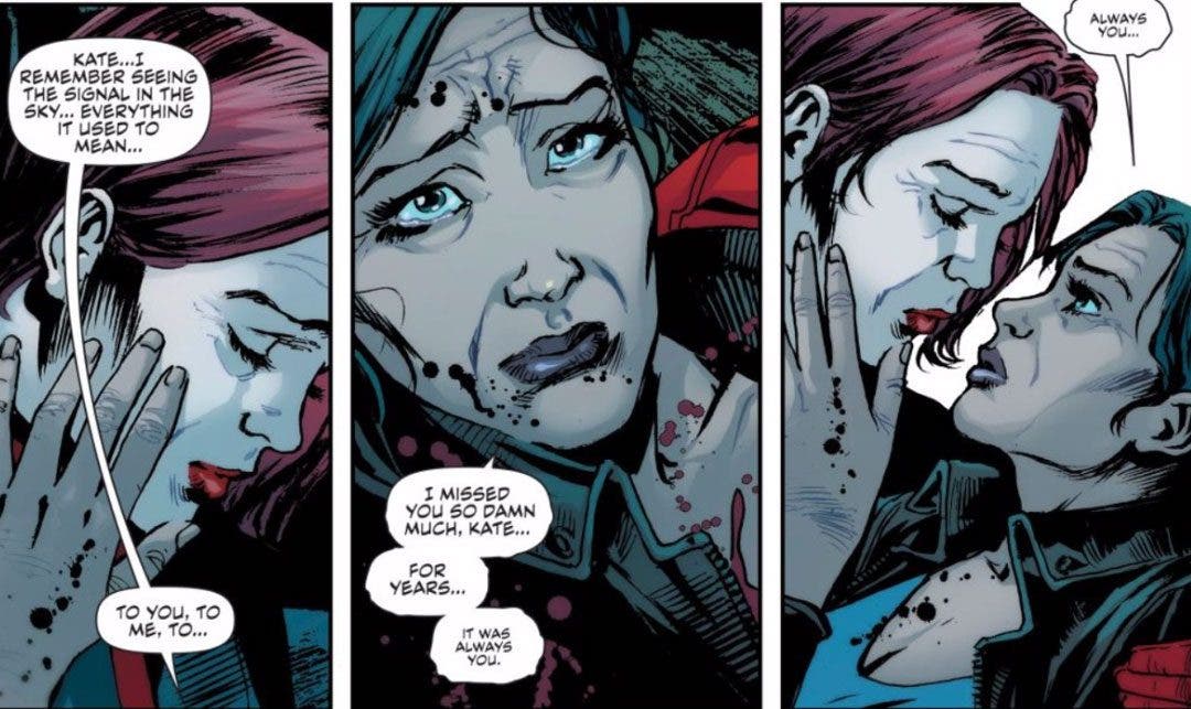 Renee Montoya y Batwoman despidiéndose