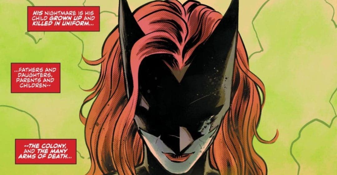 Batwoman reflexionando