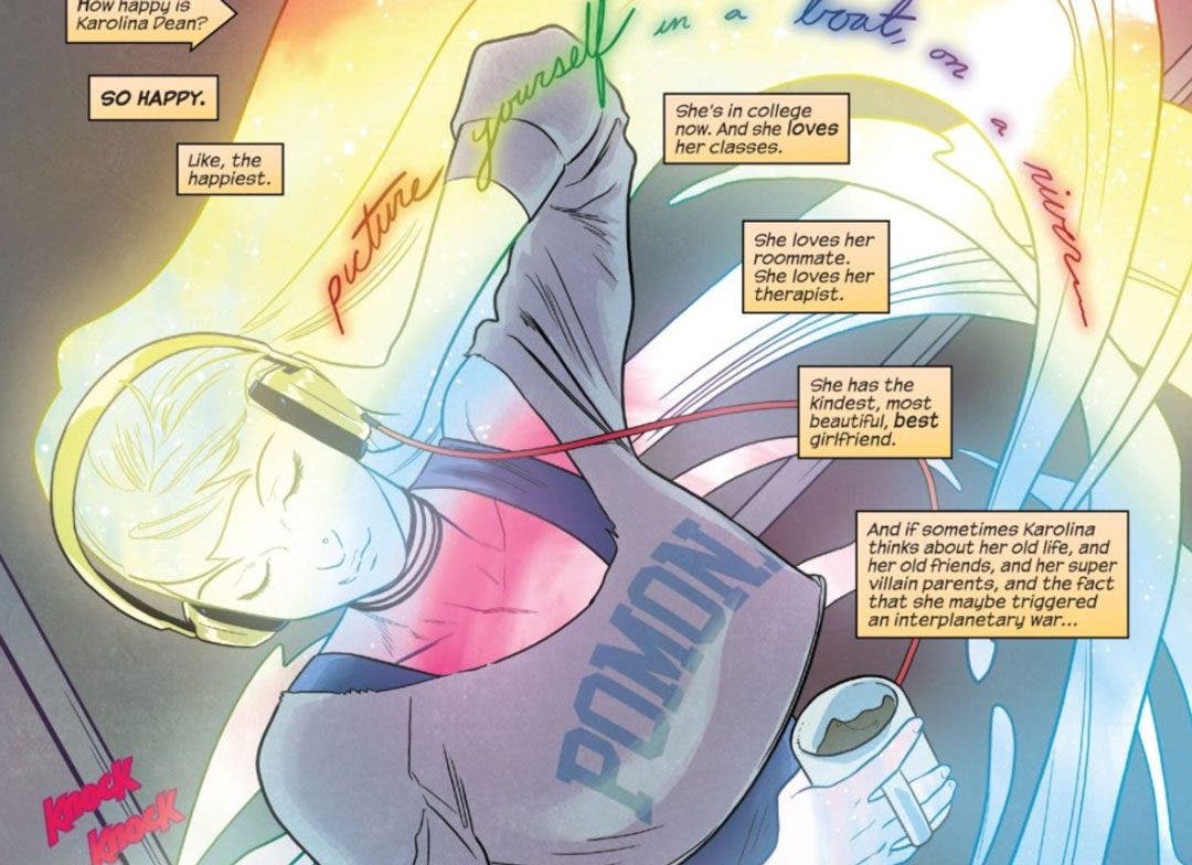 Karolina Dean feliz