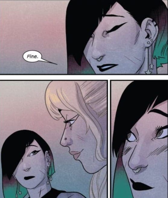 Nico Minoru se sonroja