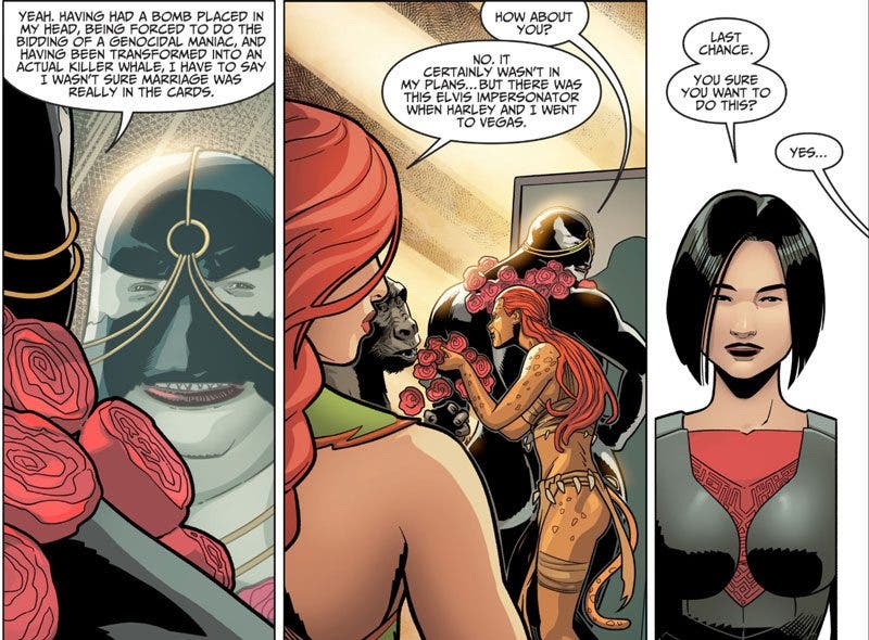 Poison Ivy hablando de su matrimonio con Harley Quinn