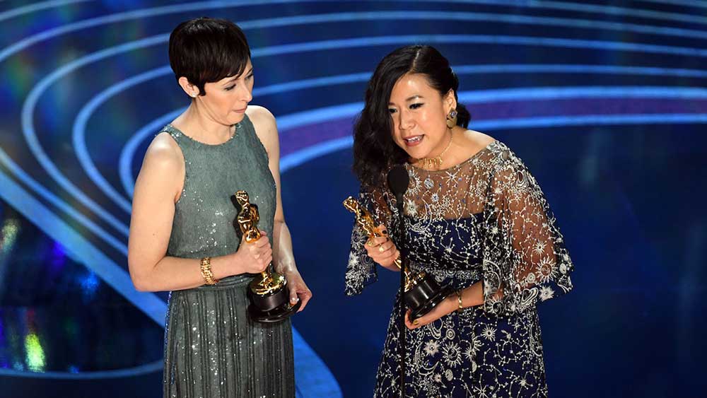 Domee Shi y Becky Neiman Oscars 2019