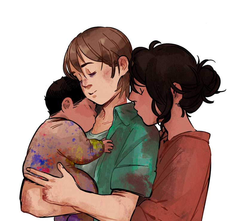 Ellie y Dina por Matsuthemoth