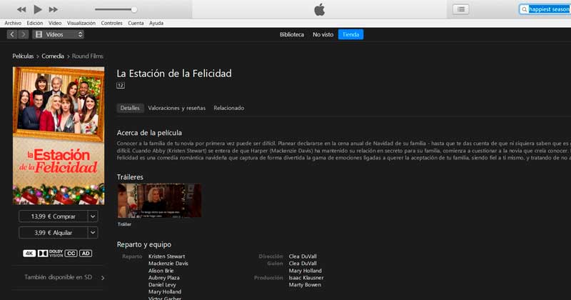 Happiest Season en iTunes