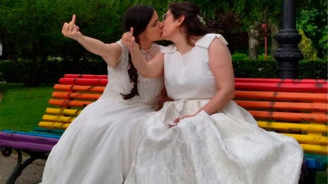 Lesbian couple wedding