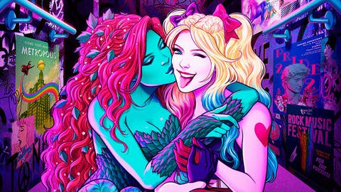 Harley Quinn y Poison Ivy por Jen Bartel