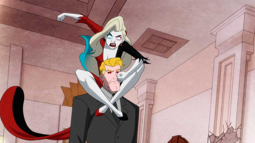 Harley Quinn luchando contra Terminator