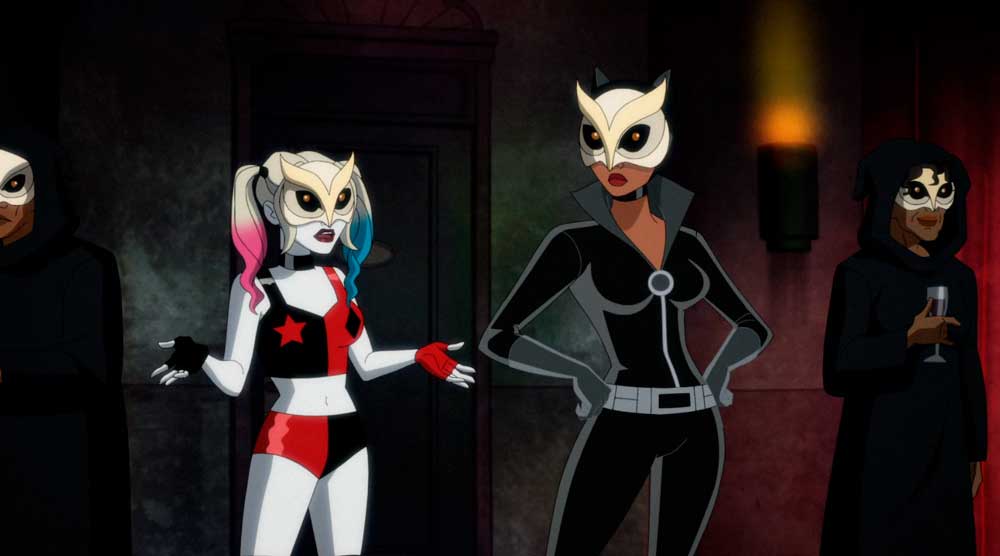 Harley Quinn y Batwoman peleando