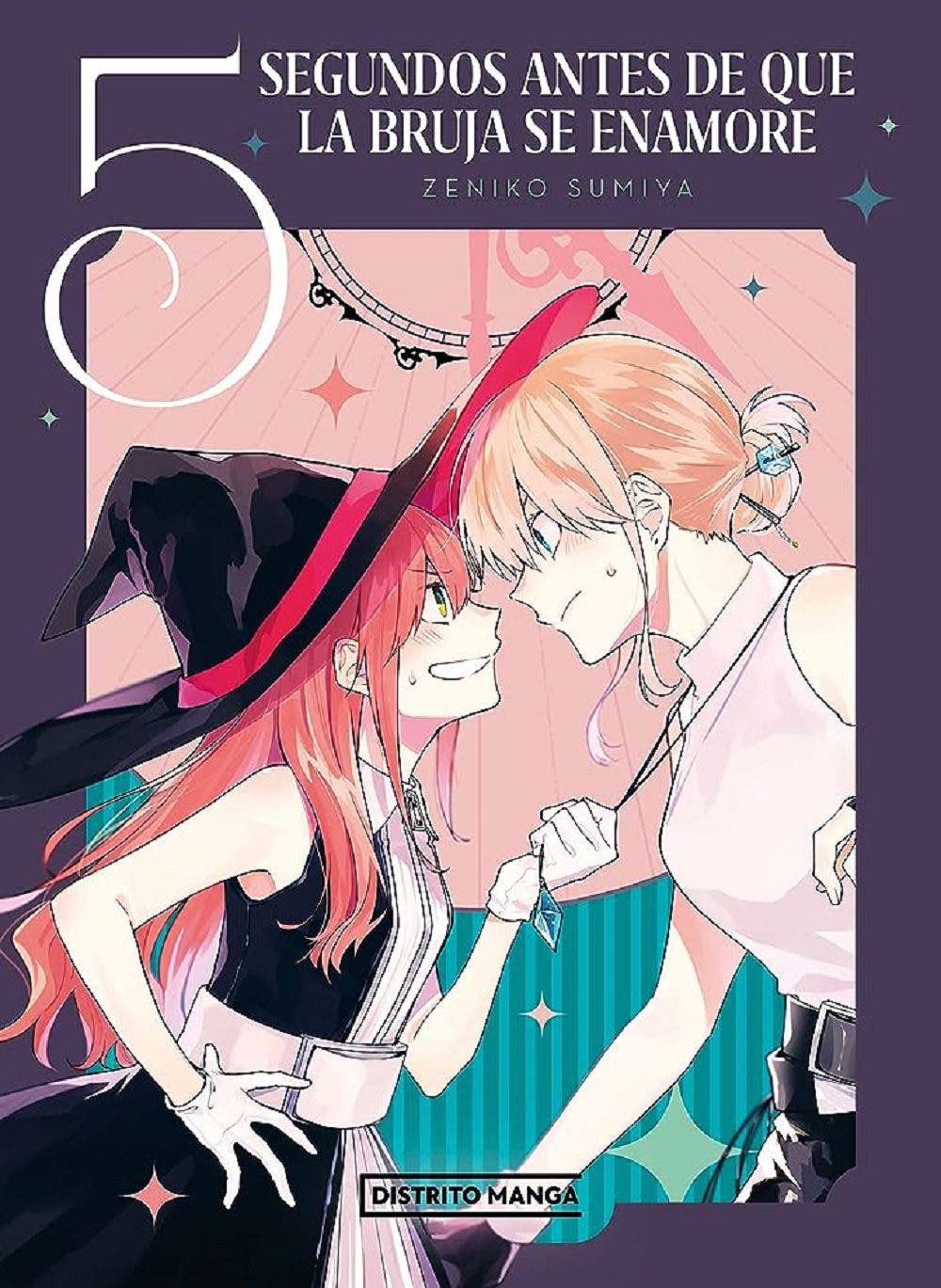 Portada del manga "5 Segundos antes de que la bruja se enamore