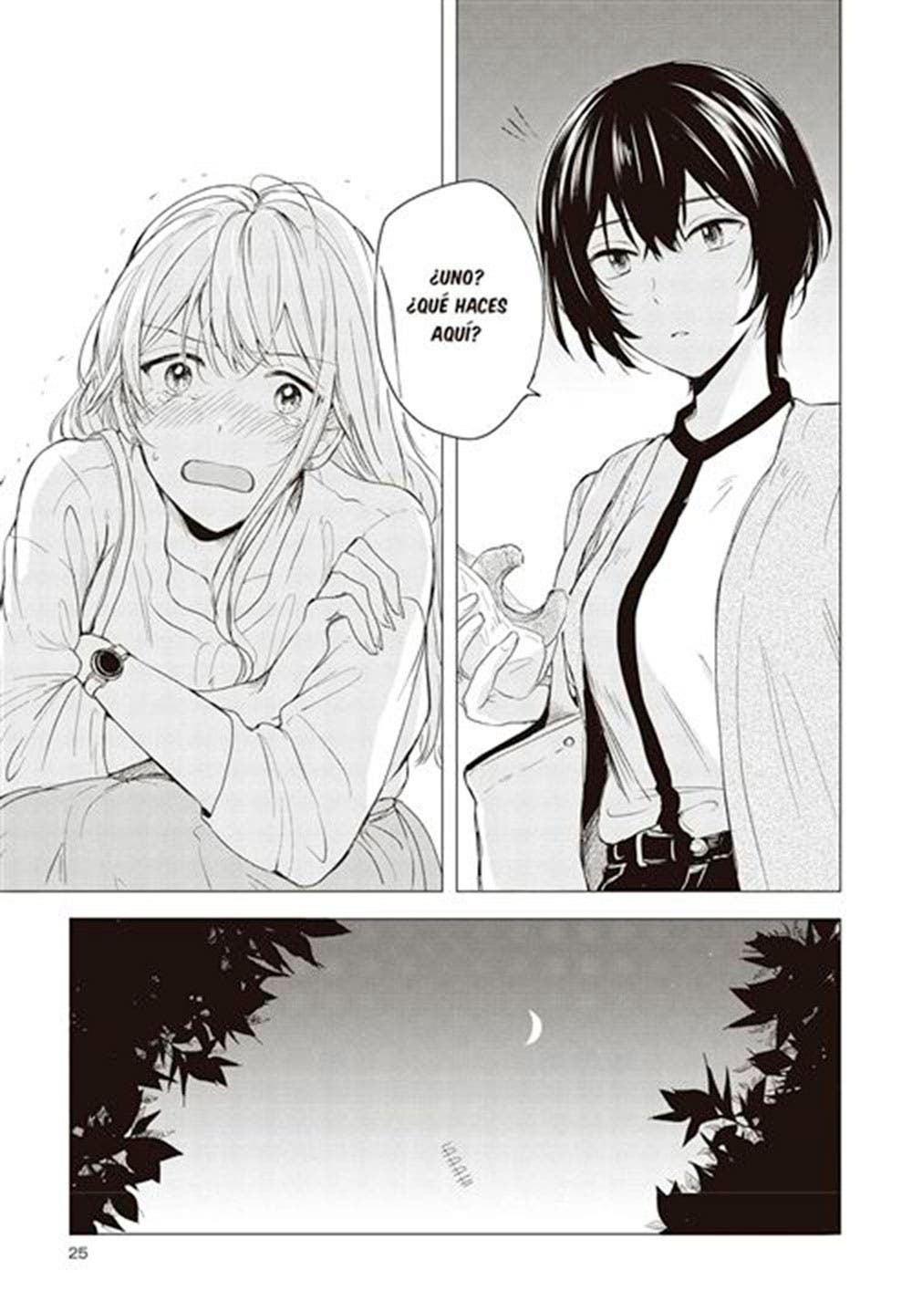 Momento en que Asashi se encuentra con Hinako llorando en la calle